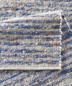 Dywan wełniany - Thora niebieski/krem - close up vouw, thumbnail