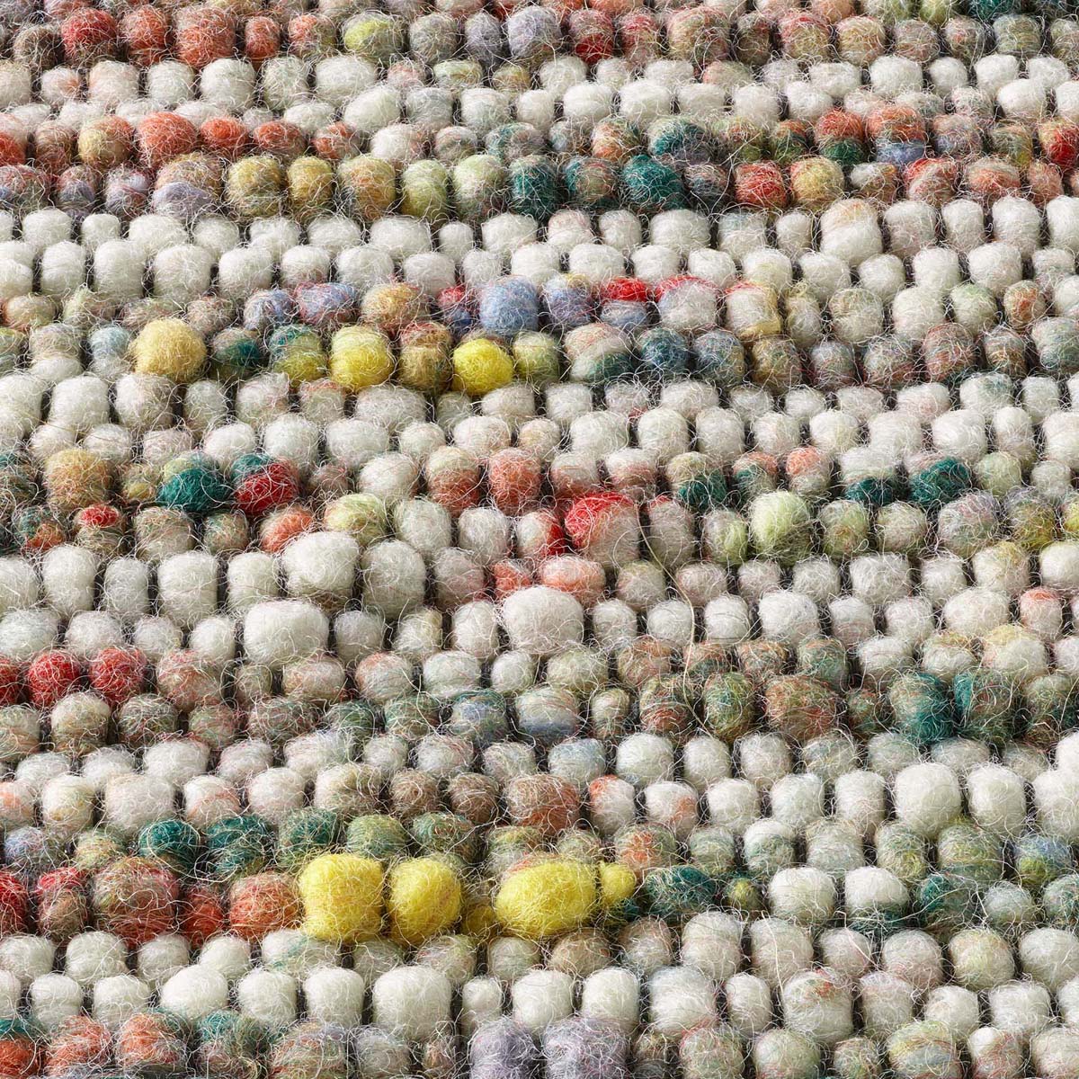 Dywan wełniany - Thora multi - close up materiaal Dywan wełniany - Thora multi - close up materiaal
