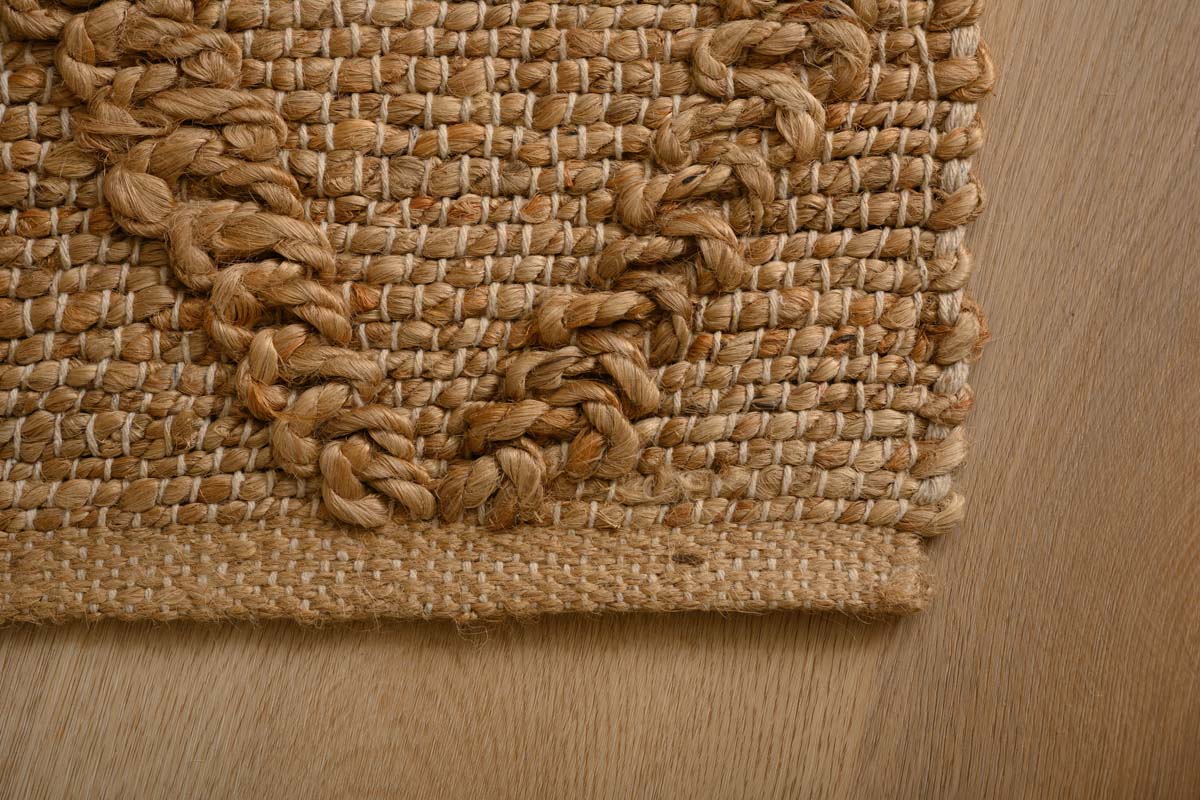 Dywan w romby - Forde naturalne - close up hoek Dywan w romby - Forde naturalne - close up hoek