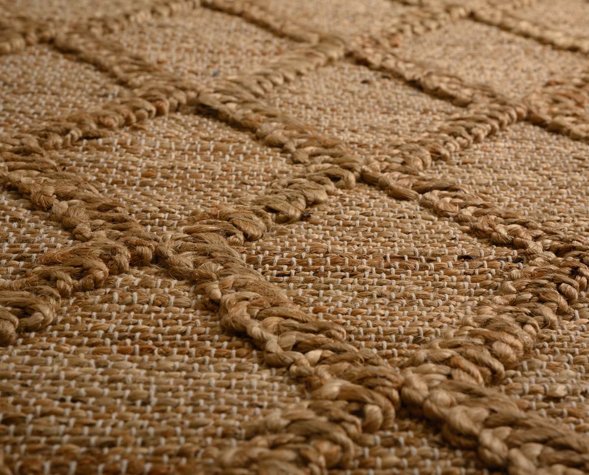 Dywan w romby - Forde naturalne - close up Dywan w romby - Forde naturalne - close up