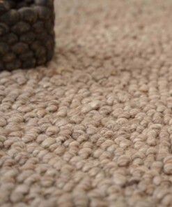 Dywan wełniany - Agder beżowy - close up materiaal, thumbnail Dywan wełniany - Agder beżowy - close up materiaal, thumbnail
