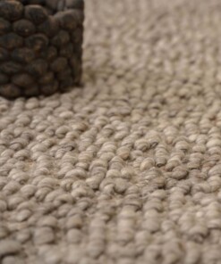 Dywan wełniany - Agder jasnoszary - close up materiaal, thumbnail Dywan wełniany - Agder jasnoszary - close up materiaal, thumbnail