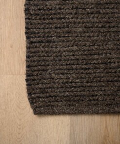 Dywan wełniany - Narvik taupe - close up hoek, thumbnail Dywan wełniany - Narvik taupe - close up hoek, thumbnail