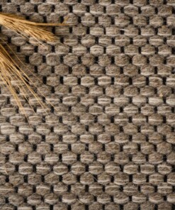 Dywan wełniany - Odda szary/taupe - close up materiaal, thumbnail Dywan wełniany - Odda szary/taupe - close up materiaal, thumbnail