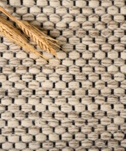 Dywan wełniany - Odda biały/taupe - close up materiaal, thumbnail Dywan wełniany - Odda biały/taupe - close up materiaal, thumbnail
