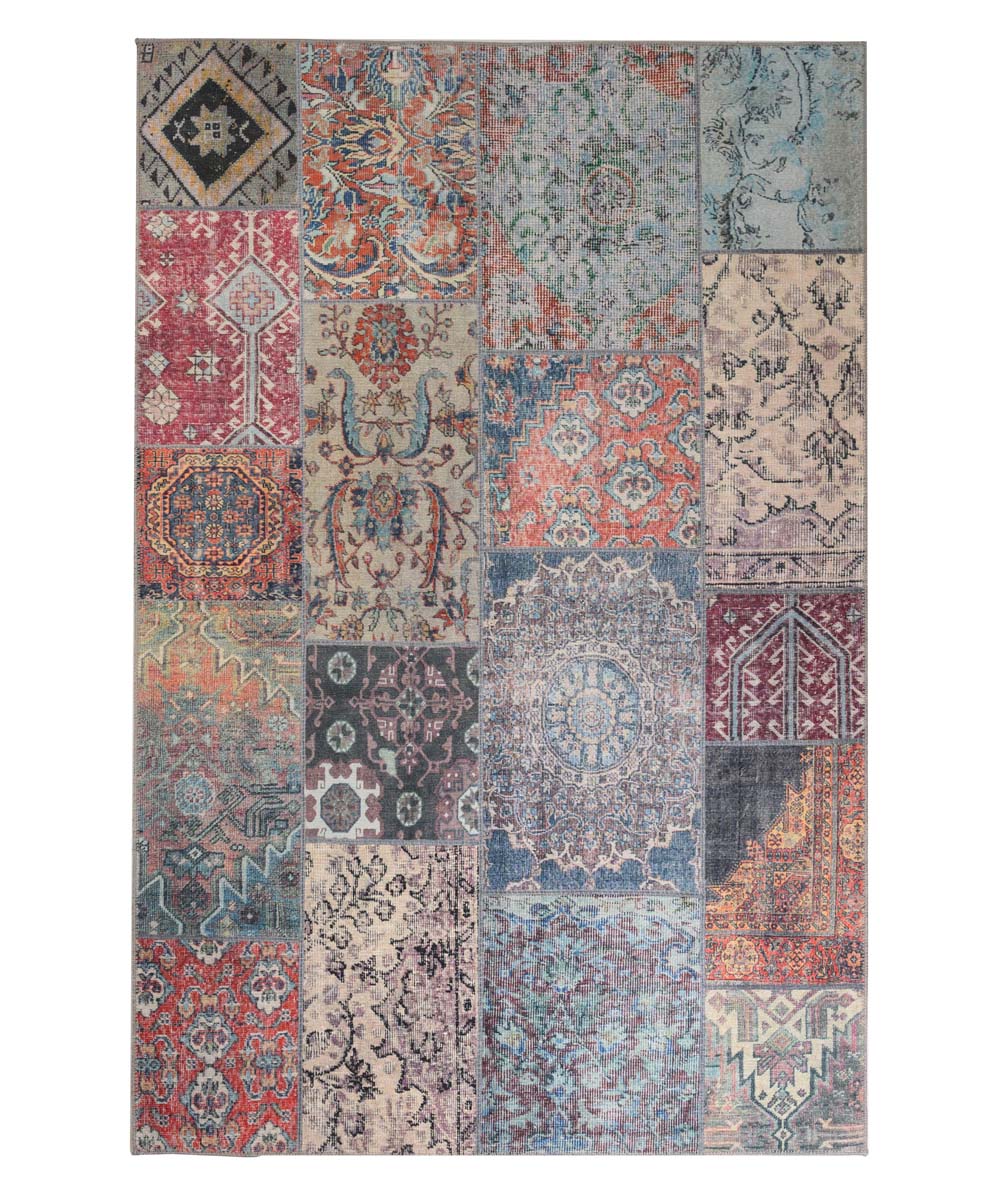 Dywan patchworkowy - Fade Dreamer multi - overzicht boven Dywan patchworkowy - Fade Dreamer multi - overzicht boven