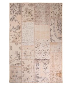 Dywan patchworkowy - Fade Heritage beżowy - overzicht boven