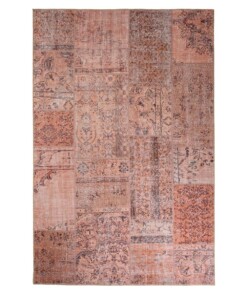 Dywan patchworkowy - Fade Heritage beż/terakota - overzicht boven