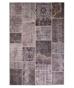 Dywan patchworkowy - Fade Heritage taupe - overzicht boven