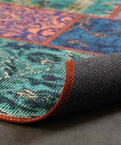 Dywan patchworkowy - Fade No.1 multi - close up vouw, thumbnail Dywan patchworkowy - Fade No.1 multi - close up vouw, thumbnail