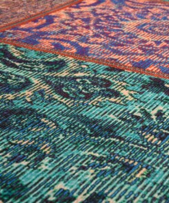 Dywan patchworkowy - Fade No.1 multi - close up materiaal, thumbnail Dywan patchworkowy - Fade No.1 multi - close up materiaal, thumbnail