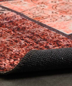 Dywan okrągły patchworkowy - Fade No.1 czerwony/multi - close up vouw, thumbnail Dywan okrągły patchworkowy - Fade No.1 czerwony/multi - close up vouw, thumbnail