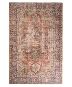 Dywan vintage - Fade Essence beżowy - overzicht boven