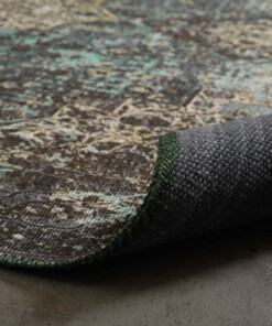 Dywan vintage - Fade No.2 zielony - close up vouw, thumbnail
