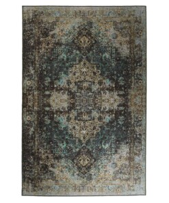 Dywan vintage - Fade No.2 zielony - overzicht boven