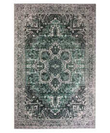 Dywan vintage - Fade No.3 zielony - overzicht boven, thumbnail