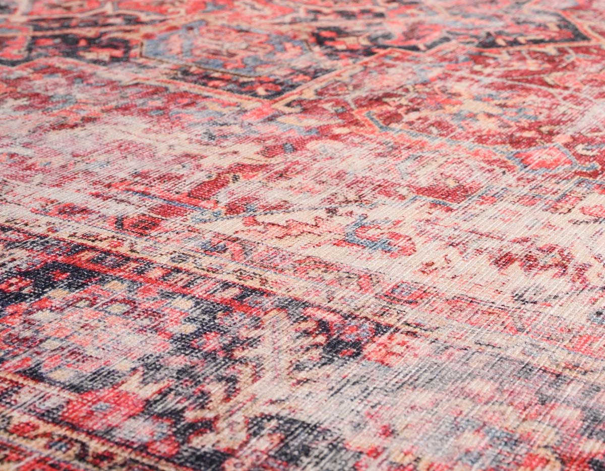 Dywan vintage - Fade Noble czerwony - close up materiaal Dywan vintage - Fade Noble czerwony - close up materiaal