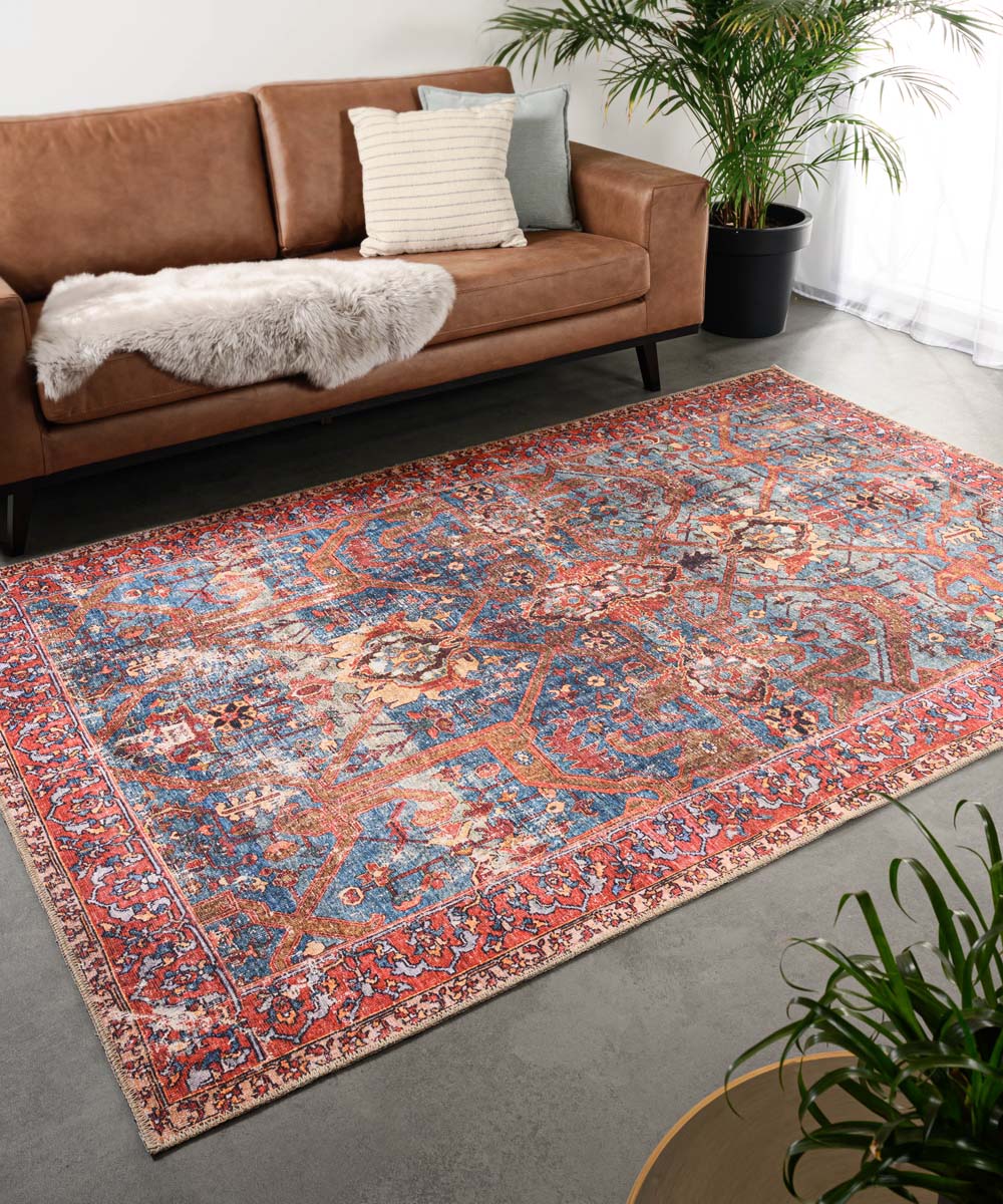 Dywan vintage - Fade Opulence czerwony - sfeer Dywan vintage - Fade Opulence czerwony - sfeer