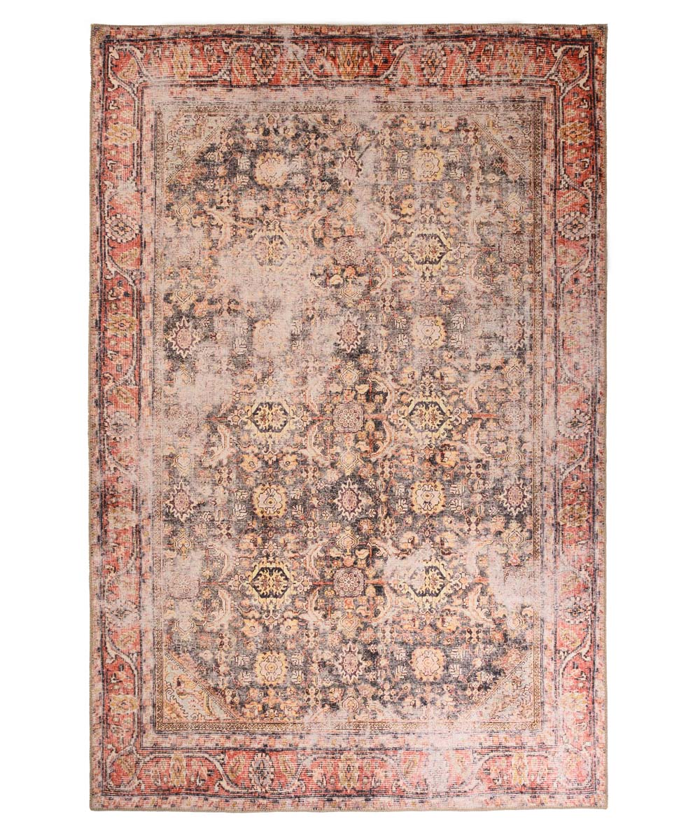 Dywan vintage - Fade Prestige beżowy - overzicht boven Dywan vintage - Fade Prestige beżowy - overzicht boven