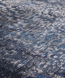Dywan vintage - Fade Stellar niebieski/srebrny - close up materiaal, thumbnail Dywan vintage - Fade Stellar niebieski/srebrny - close up materiaal, thumbnail