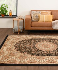 Dywan perski - Mirage Rustic czarno/beżowa