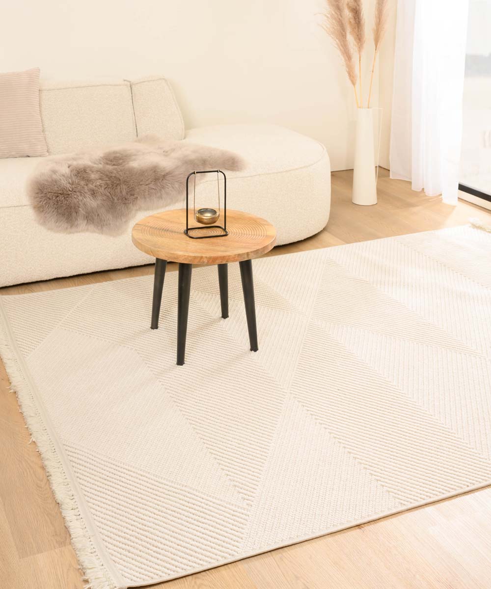 Dywan japandi - Knit Zen biały Dywan japandi - Knit Zen biały