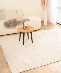 Dywan japandi - Knit Dots biały Dywan japandi - Knit Dots biały