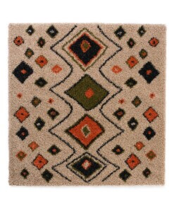 Dywan kwadratowy z długim włosiem - Artisan beż/multi Dywan kwadratowy z długim włosiem - Artisan beż/multi