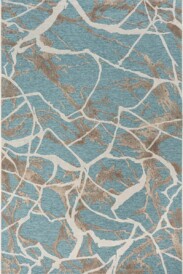 Dywan zewnętrzny - Marble niebieski - overzicht, thumbnail