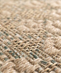 Dywan zewnętrzny w romby - Corde Trellis naturalna/zielona Dywan zewnętrzny w romby - Corde Trellis naturalna/zielona