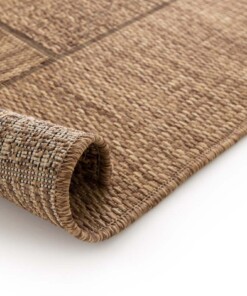 Dywan zewnętrzny w kratkę - Twill Patch brązowy