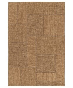 Dywan zewnętrzny w kratkę - Twill Patch brązowy - overzicht