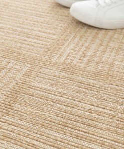 Dywan zewnętrzny w kratkę - Twill Tile beż/biały