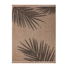 Dywan zewnętrzny jutowy - Palms beżowy/czarny - overzicht, thumbnail