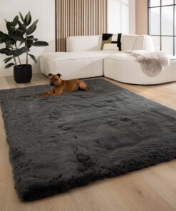 Dywan puszysty - Comfy Deluxe ciemnoszary - sfeer