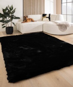 Dywan puszysty - Comfy Deluxe czarny - sfeer
