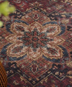 Dywan zewnętrzny vintage - Valenca Brio czerwony - close up, thumbnail Dywan zewnętrzny vintage - Valenca Brio czerwony - close up, thumbnail