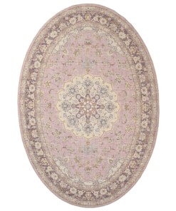 Dywan zewnętrzny owalny vintage - Valenca Nova fioletowy/różowy - overzicht Dywan zewnętrzny owalny vintage - Valenca Nova fioletowy/różowy - overzicht