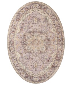 Dywan zewnętrzny owalny vintage - Valenca Fino fioletowy/różowy - overzicht Dywan zewnętrzny owalny vintage - Valenca Fino fioletowy/różowy - overzicht