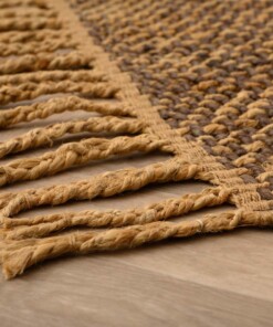 Chodnik jutowy - Chunky Boho & me brązowy/naturalny - close up, thumbnail Chodnik jutowy - Chunky Boho & me brązowy/naturalny - close up, thumbnail