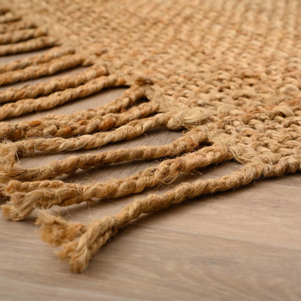Dywan jutowy - Chunky naturalne - close up Dywan jutowy - Chunky naturalne - close up