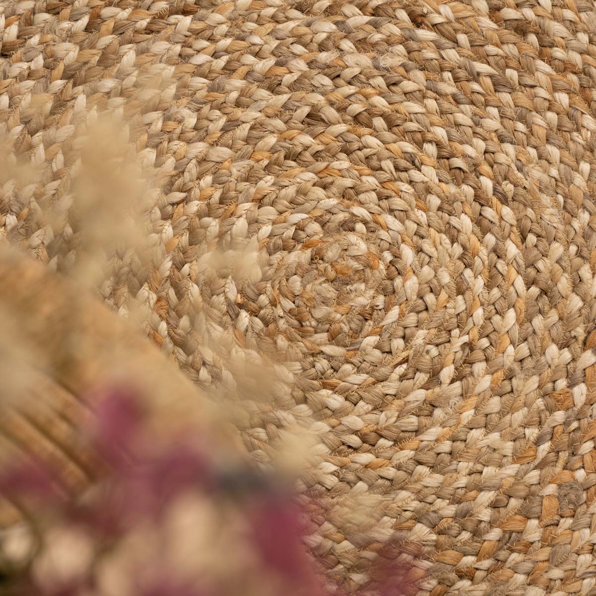 Dywan okrągły jutowy - Braided naturalne/wielowymiarowe Dywan okrągły jutowy - Braided naturalne/wielowymiarowe