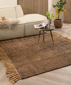 Dywan kwadratowy jutowy - Chunky brązowy/naturalny - sfeer