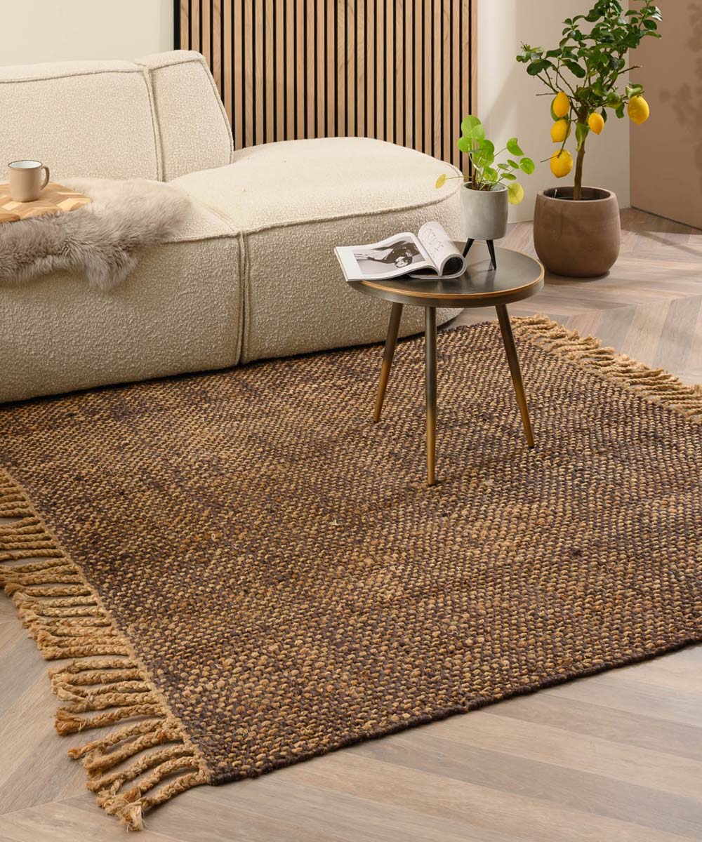 Dywan kwadratowy jutowy - Chunky brązowy/naturalny - sfeer Dywan kwadratowy jutowy - Chunky brązowy/naturalny - sfeer