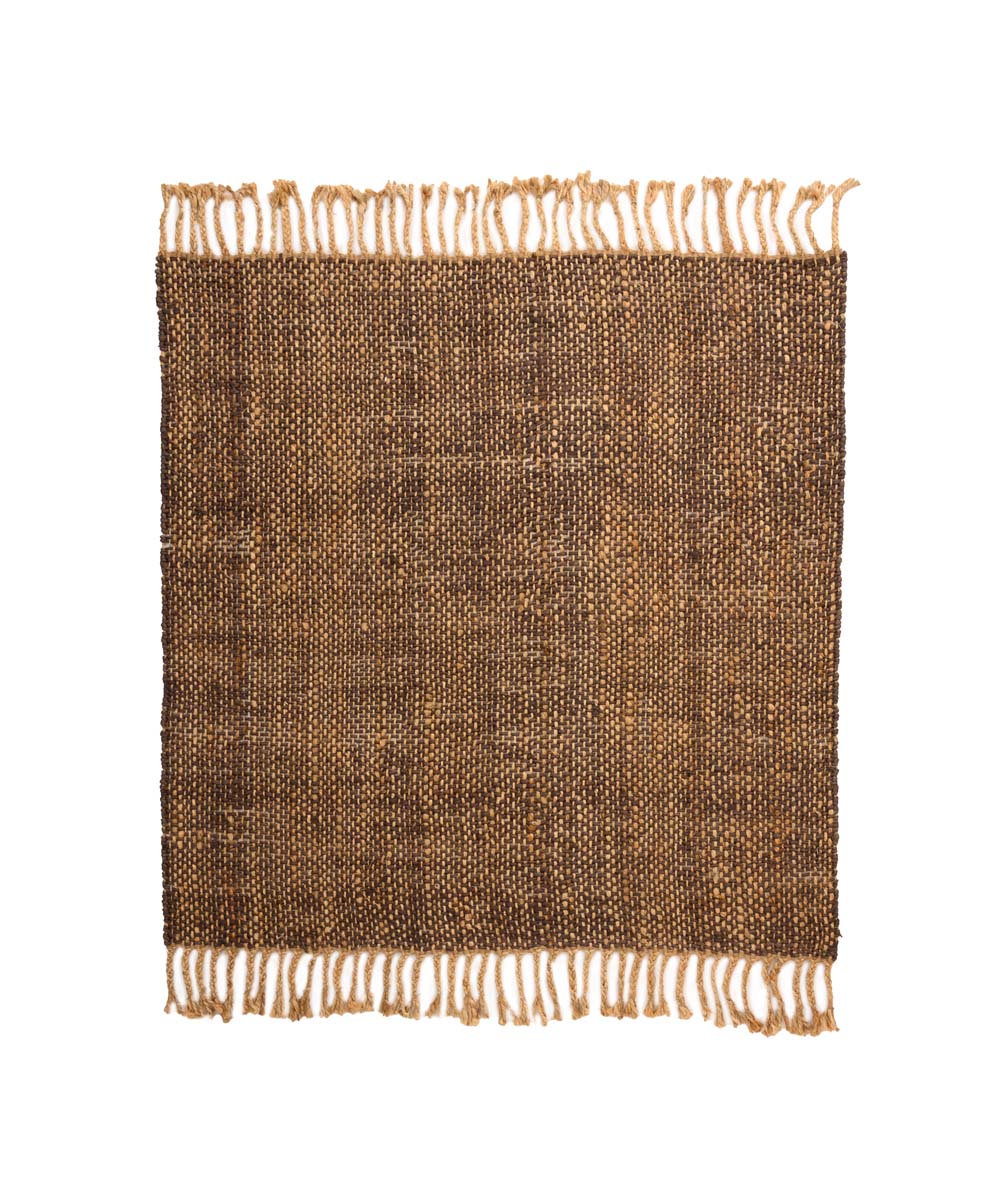 Dywan kwadratowy jutowy - Chunky brązowy/naturalny - overzicht Dywan kwadratowy jutowy - Chunky brązowy/naturalny - overzicht