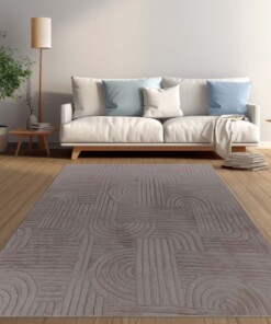 Dywan miękki - Emily Geometric taupe - sfeer