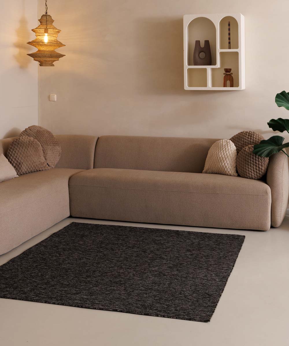 Dywan kwadratowy z krótkim włosiem - Lush antracytowy - sfeer Dywan kwadratowy z krótkim włosiem - Lush antracytowy - sfeer