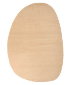 Dywan o organicznym kształcie - Ease Pebble beżowy - overzicht
