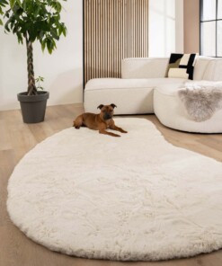 Dywan puszysty o organicznym kształcie - Comfy Plus kremowy - sfeer Dywan puszysty o organicznym kształcie - Comfy Plus kremowy - sfeer