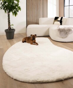 Dywan puszysty o organicznym kształcie - Comfy Plus biały - sfeer Dywan puszysty o organicznym kształcie - Comfy Plus biały - sfeer